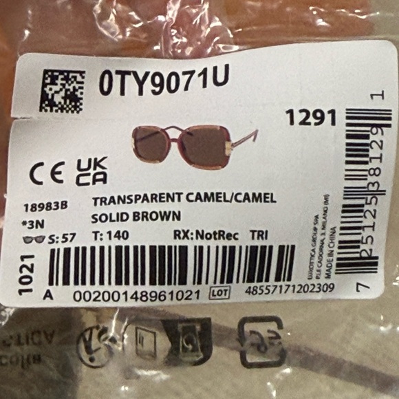 Tory Burch Tortoise and Gold Sunglasses - Picture 8 of 9